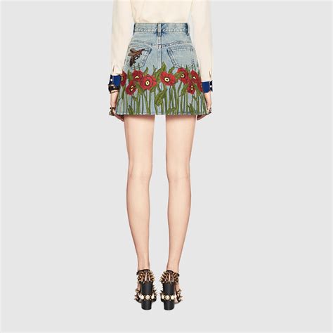 gucci denims|gucci denim skirt.